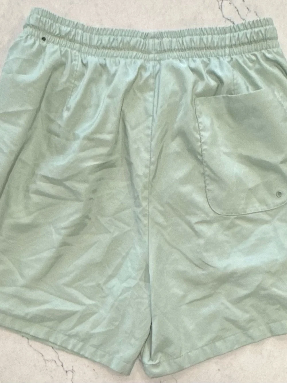 Nike Men's Mint Green Swim Shorts Trunks Lined XL Elastic Waist